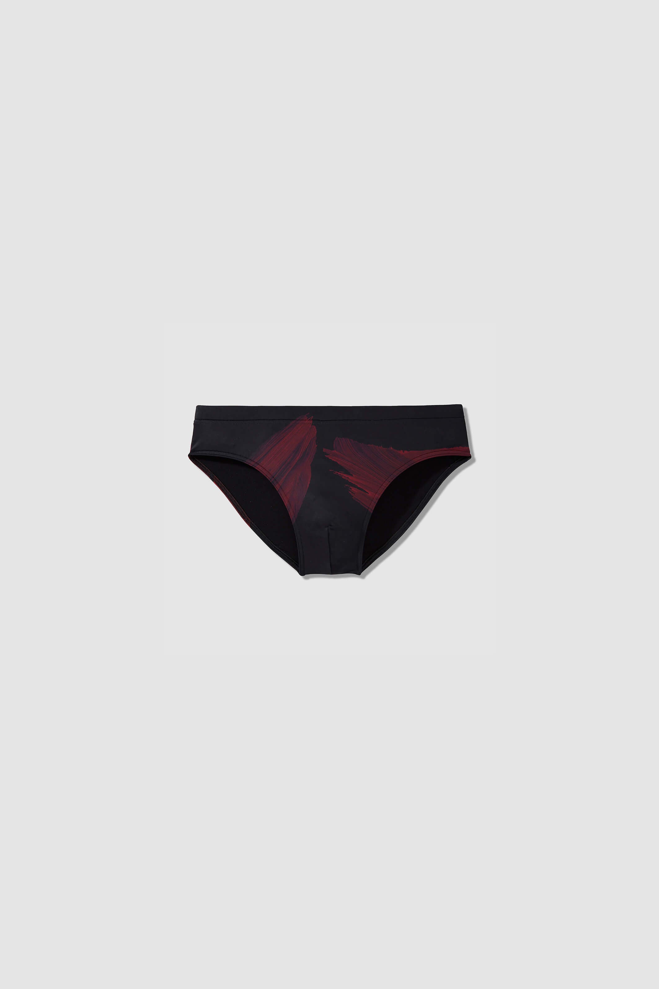 BLACK BANA PRINT SWIM BRIEFS