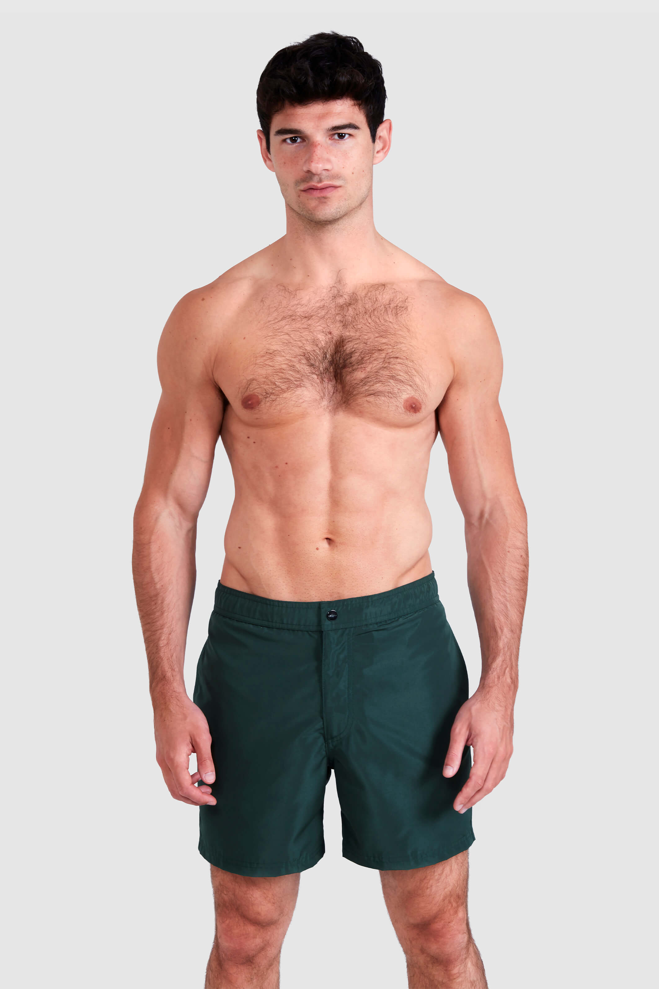 DARK OLIVE SWIM SHORTS