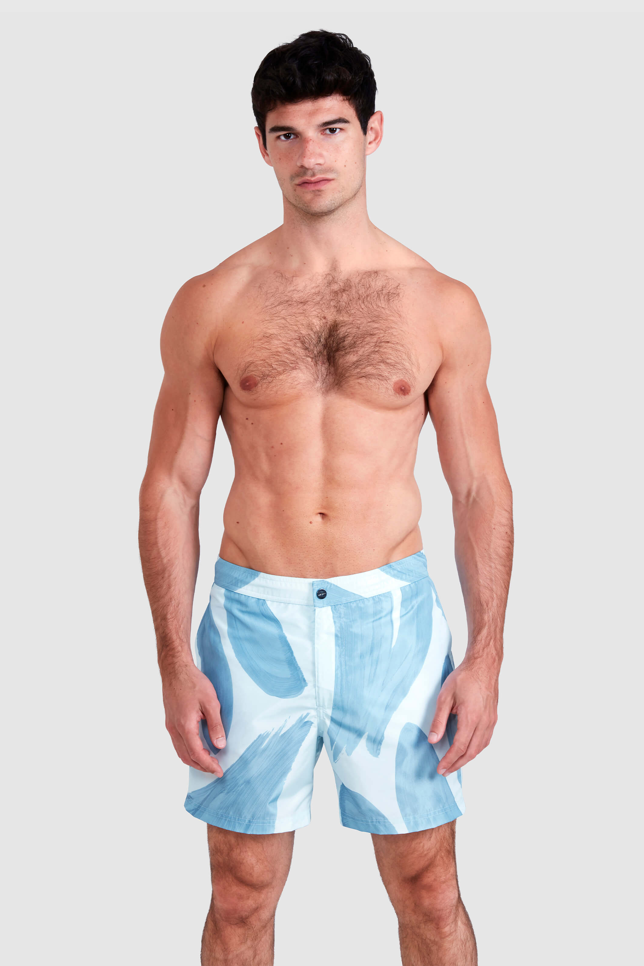 BLUE TALAR BRUSH STROKE SWIM SHORTS