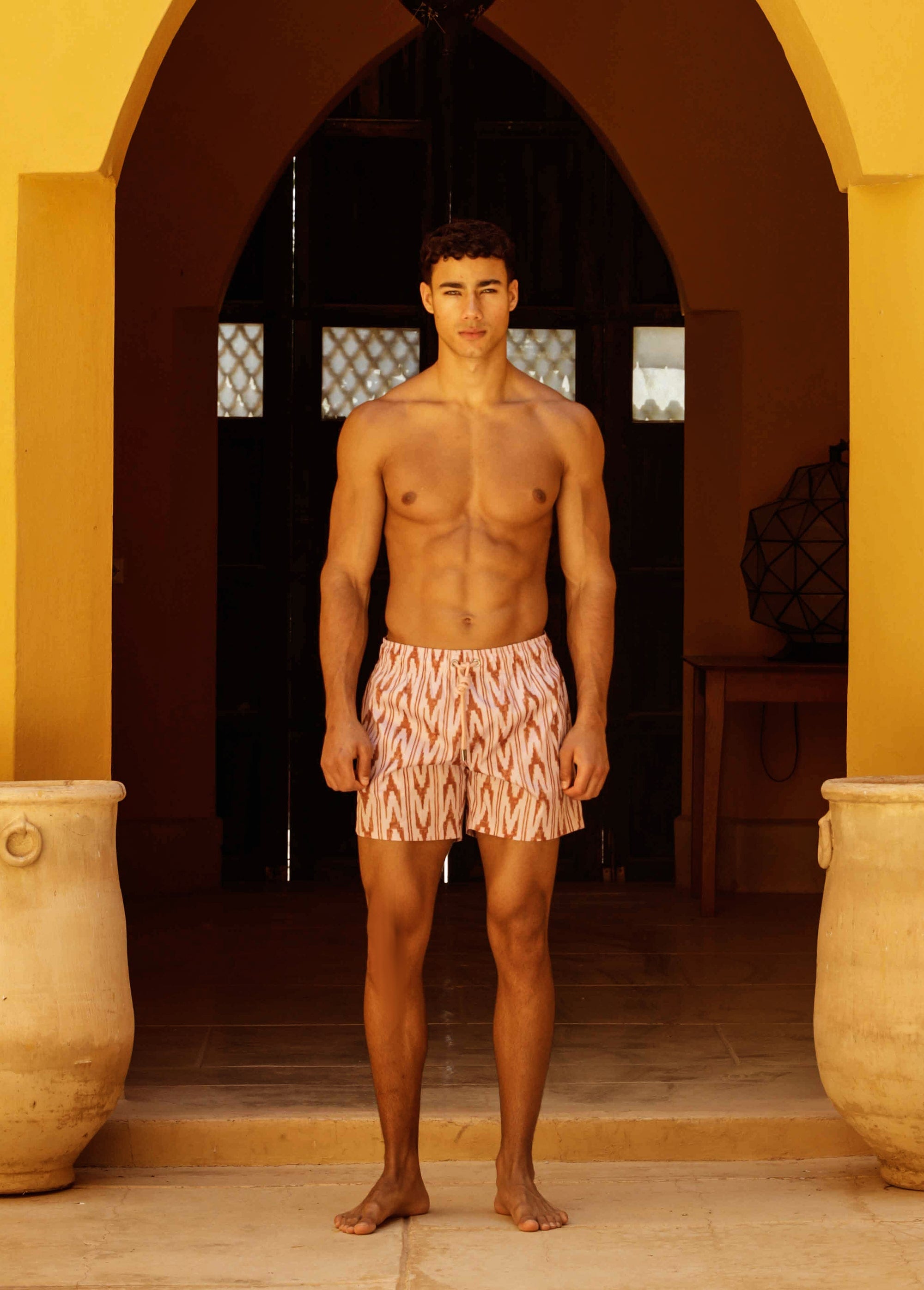 PINK ABROBAD SWIM SHORTS