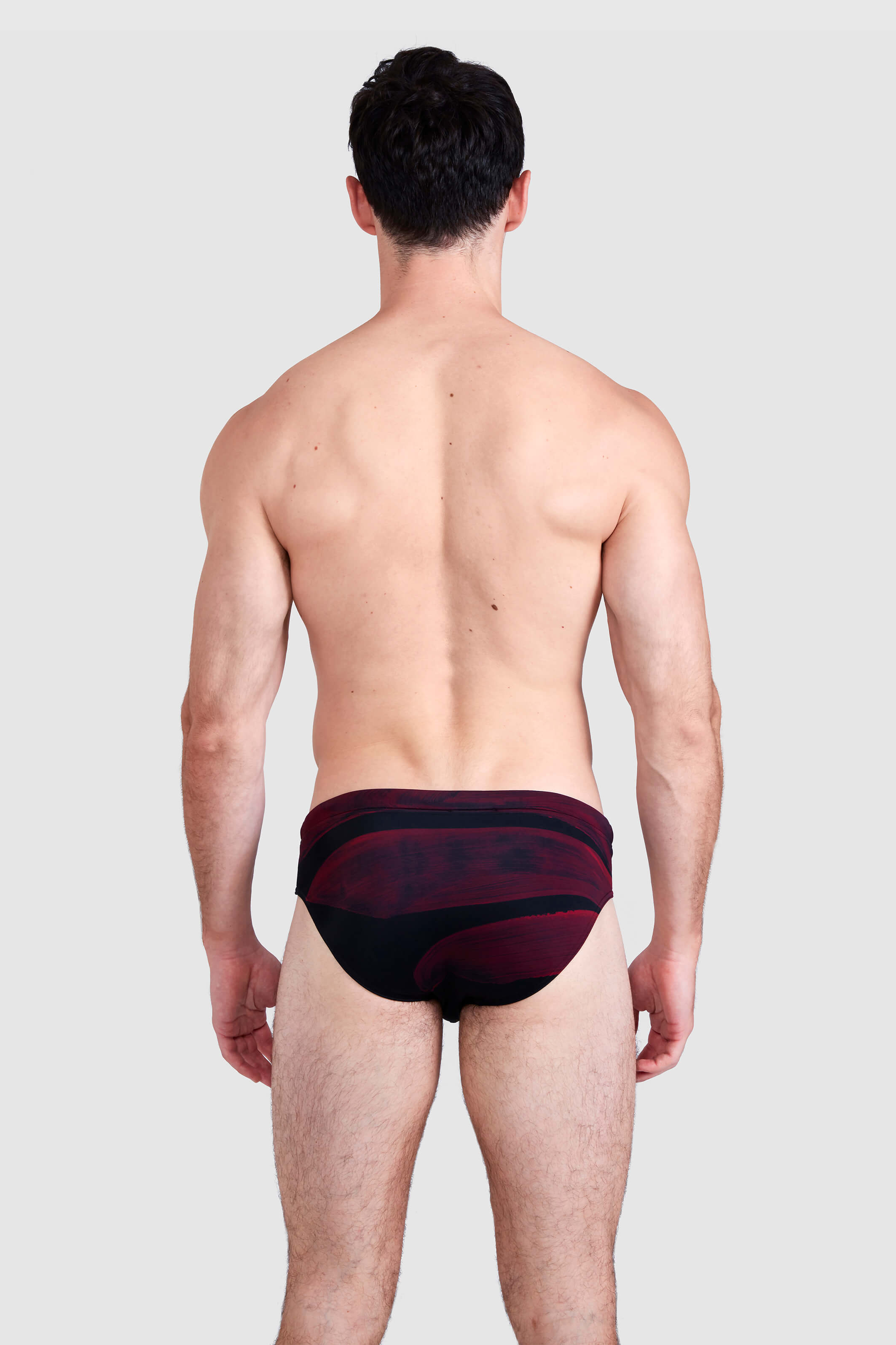 BLACK BANA PRINT SWIM BRIEFS