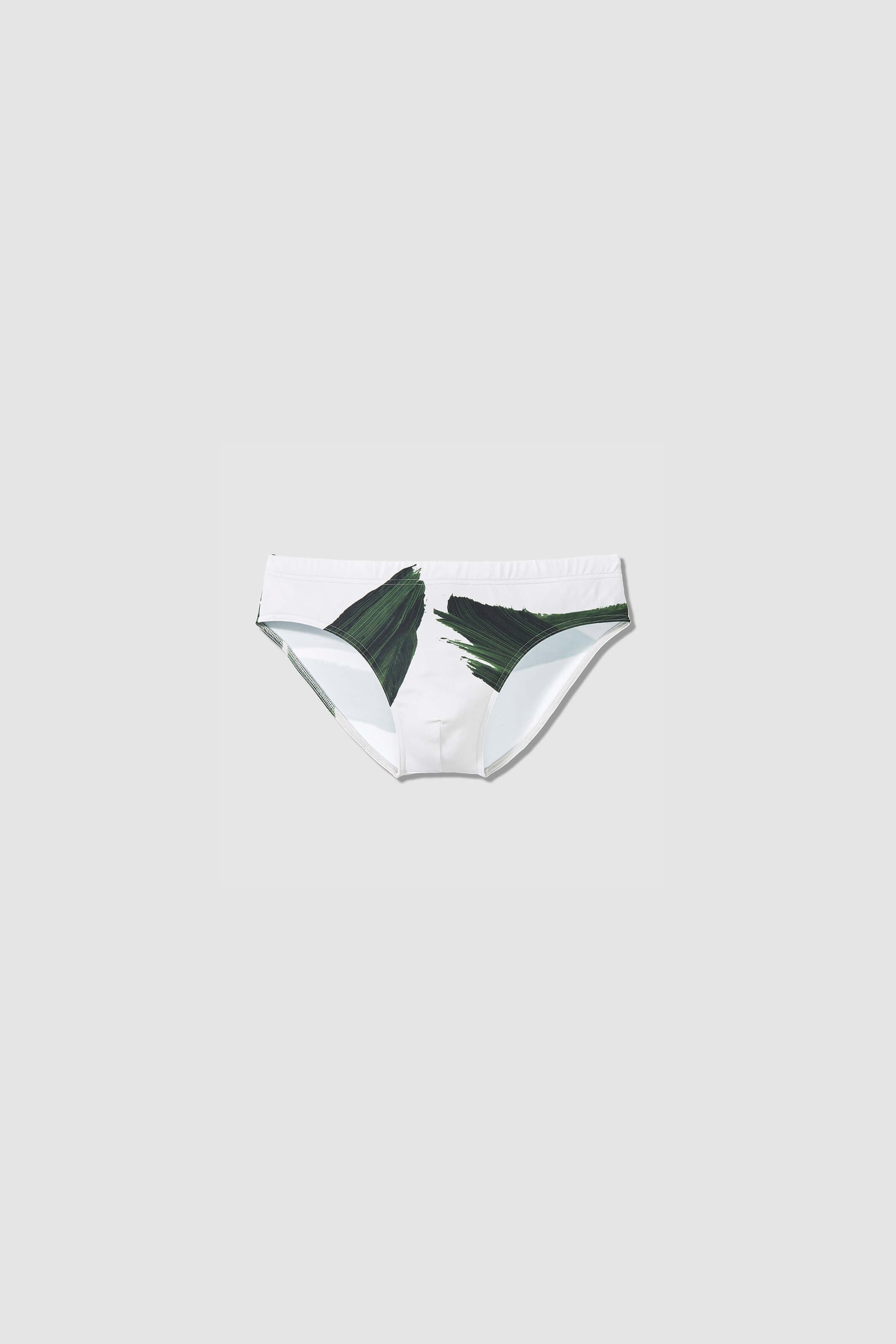 GREEN BANA PRINT SWIM BRIEFS