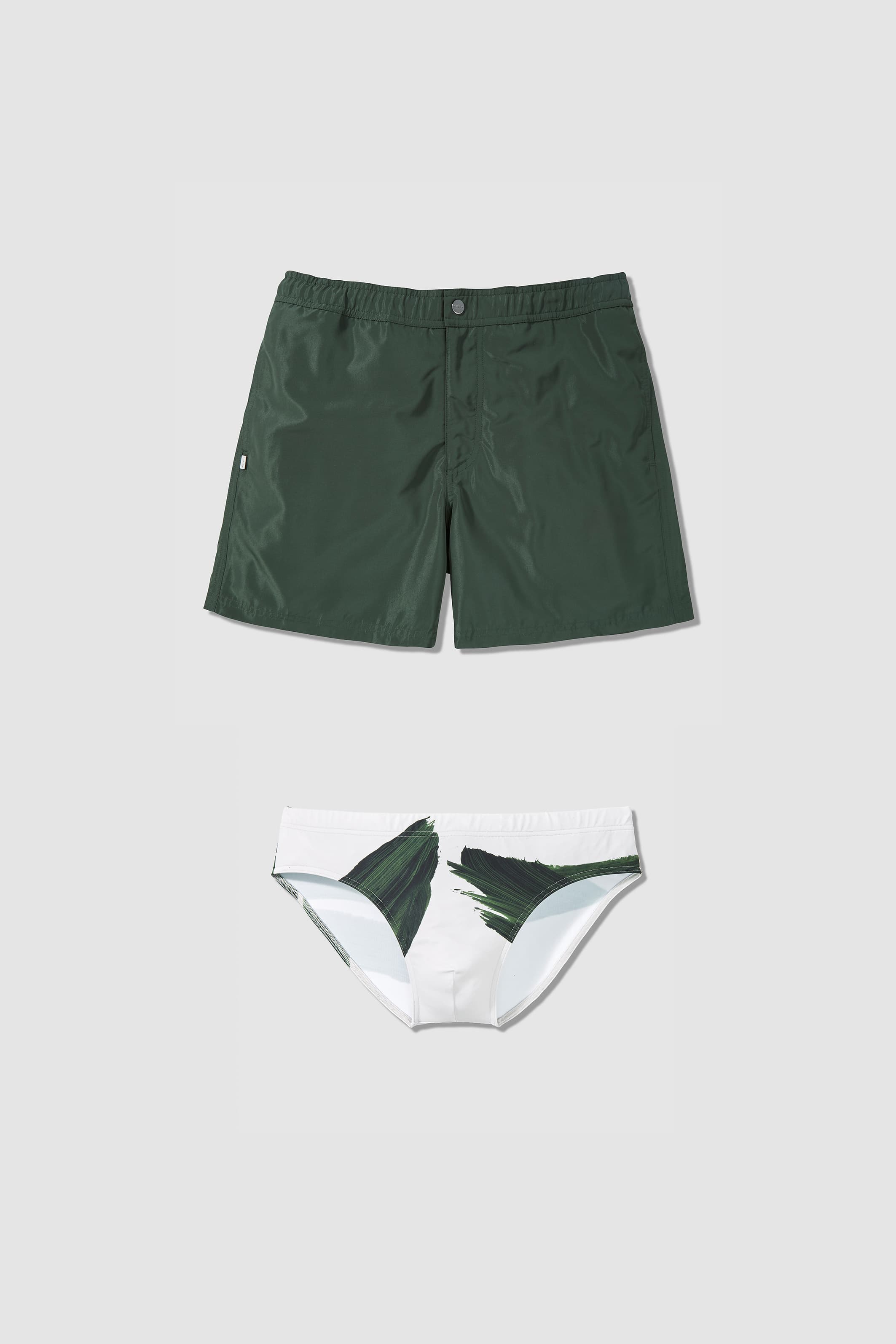 DARK OLIVE SWIM SET
