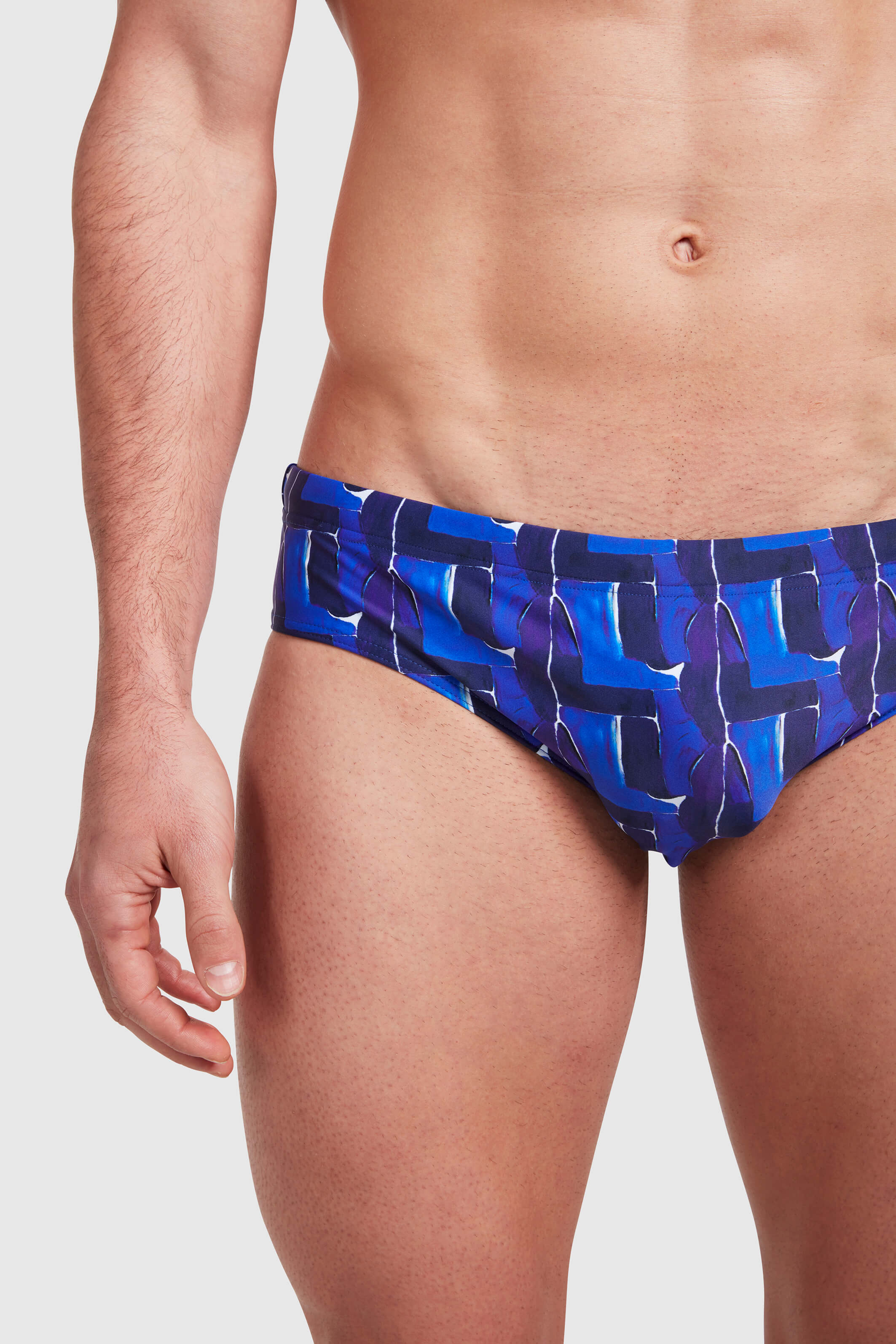 NAVY KASHI SWIM BRIEFS