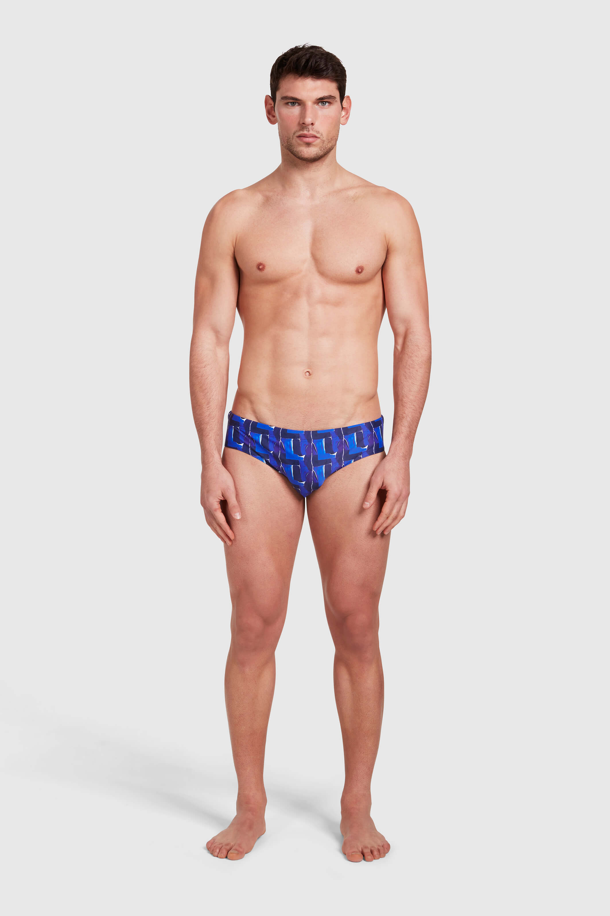 NAVY KASHI SWIM BRIEFS