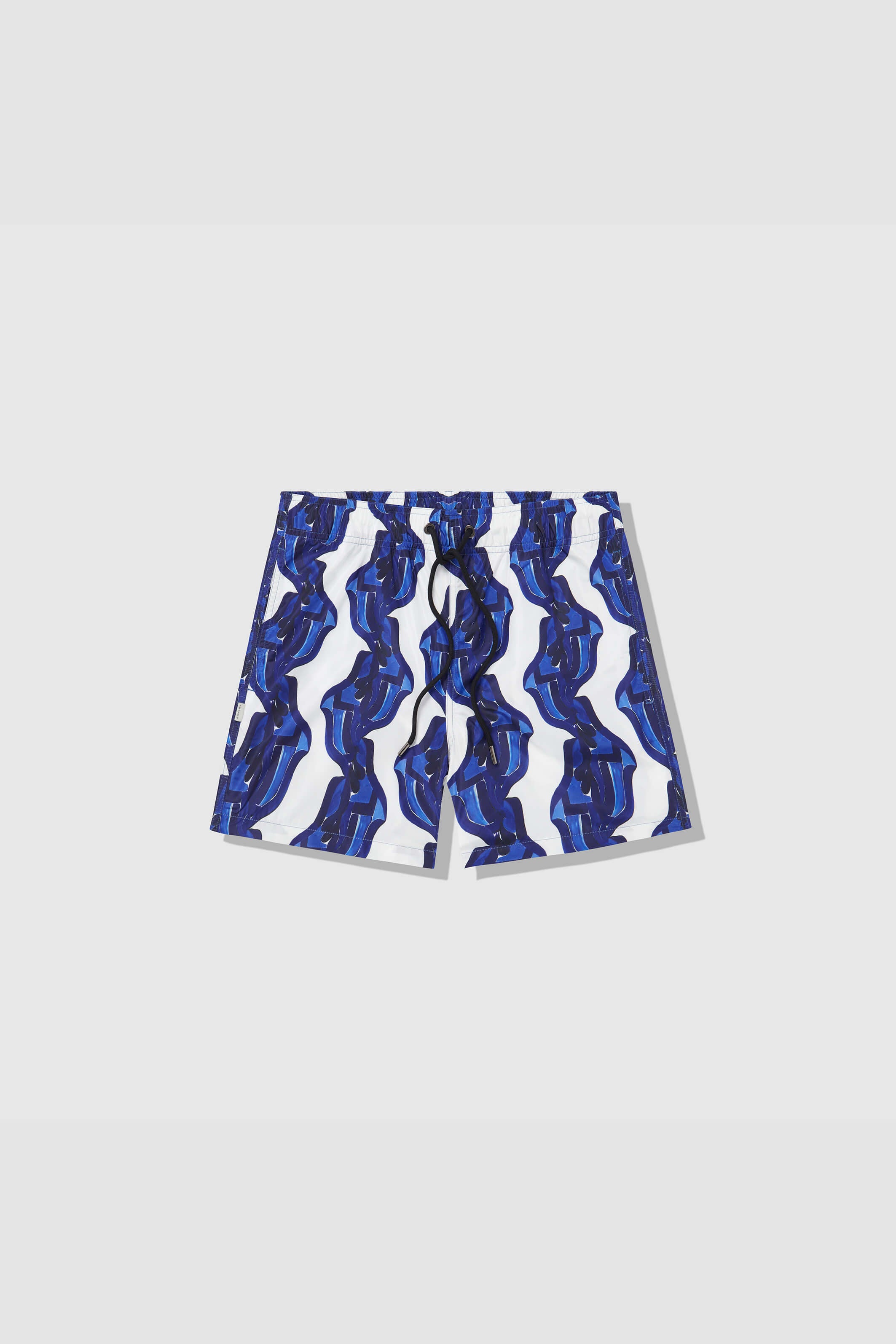 WHITE & NAVY KASHI SWIM SHORTS