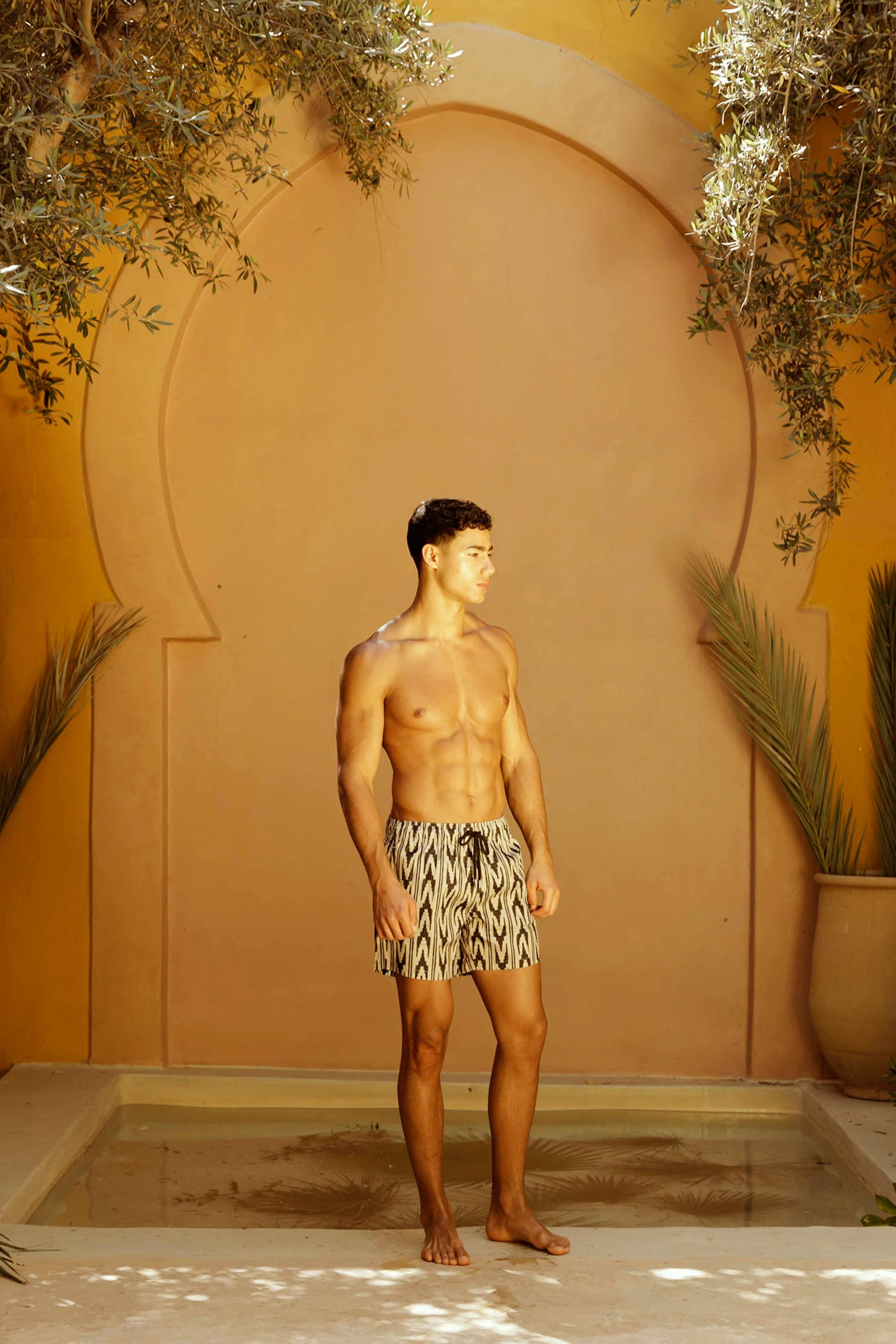 STONE ABROBAD SWIM SHORTS